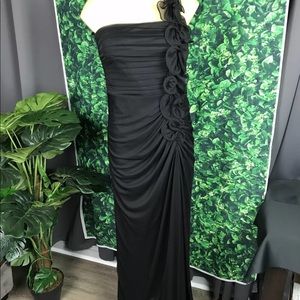 Betsy & Adam Black Long Dress Size 8 Women's_631
